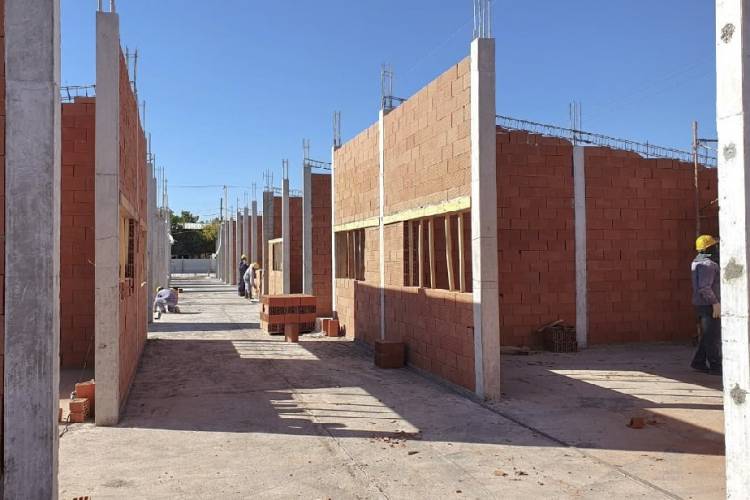 Importante avance de la obra para la Escuela N° 63 de Cinco Saltos