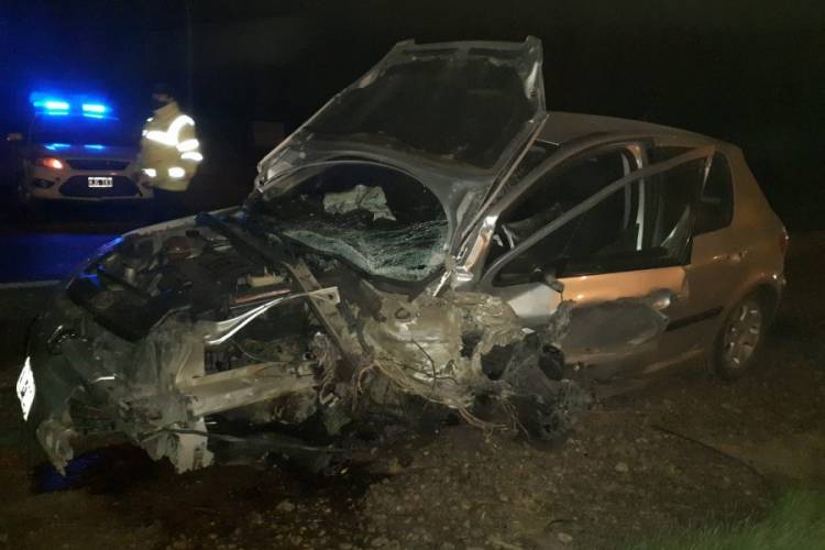 Accidente en la ruta 151 dejó a una persona grave