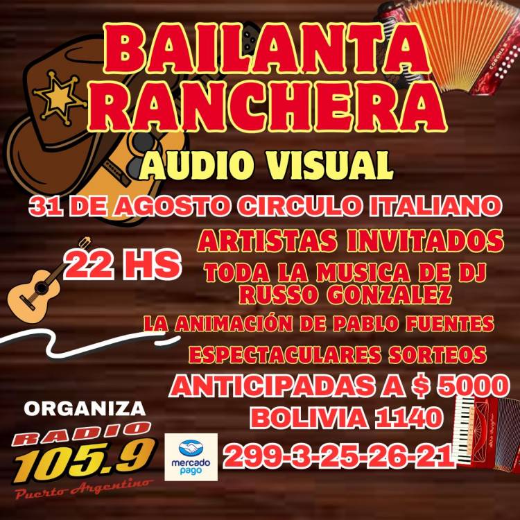 Se viene la gran Fiesta Ranchera organizada por Radio Puerto Argentino 